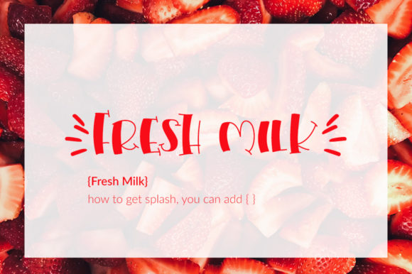 Fresh Milk Font - Preview 5