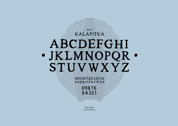 Kalapitka Font font preview - 1