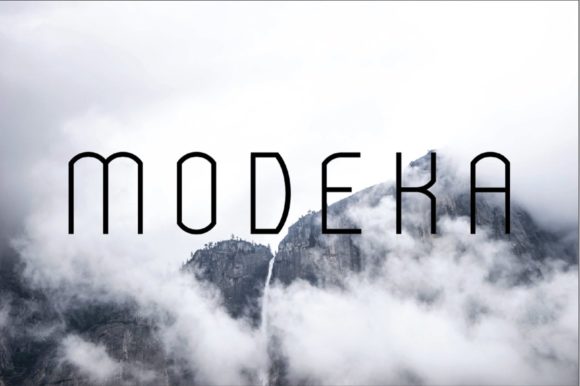 Modeka Font font preview - 4