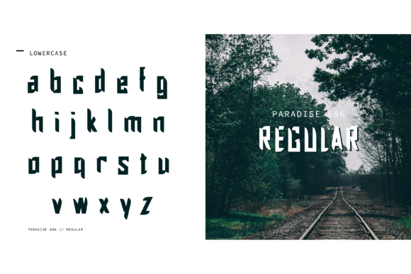Paradise 886 Font PNG with transparent background - Preview 3