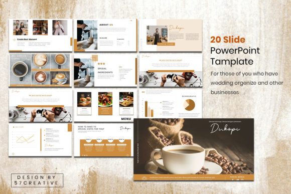 Preview of Presentation Tamplate - Coffee Shop food presentation template