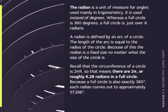 Radian Font PNG with transparent background - Preview 6