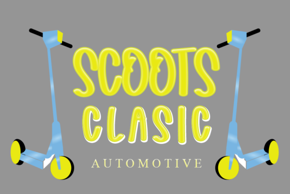 Scoots Domino Font font preview - 1