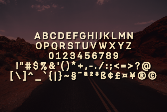 Mammote Font PNG with transparent background - Preview 1
