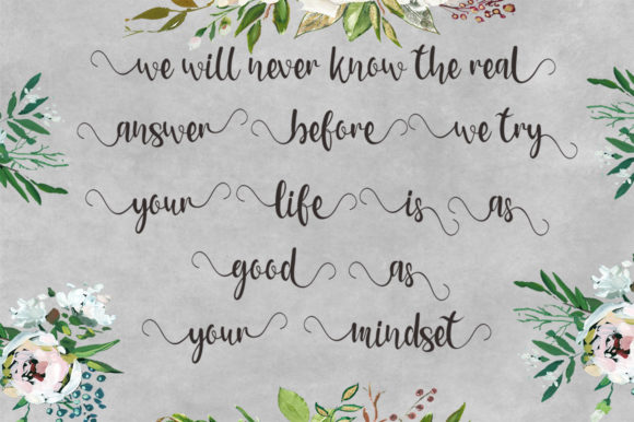 Meryana Font PNG with transparent background - Preview 5