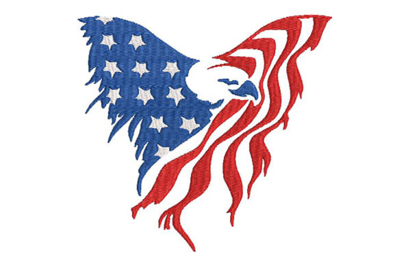 American-Eagle-Flag-Stylized-Embroidery-