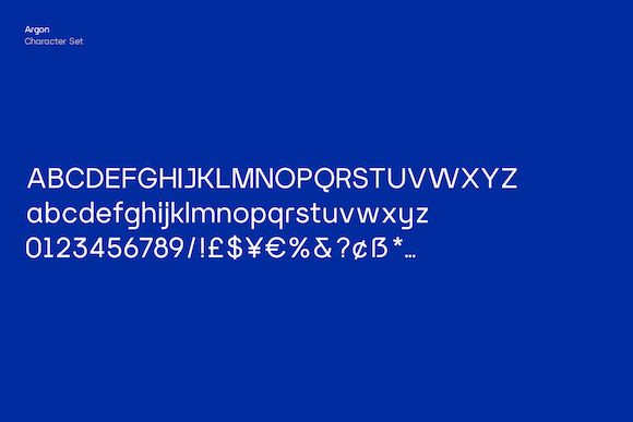Argon Font - Preview 2