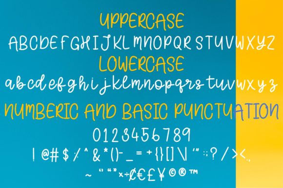 Blue Font - Preview 1