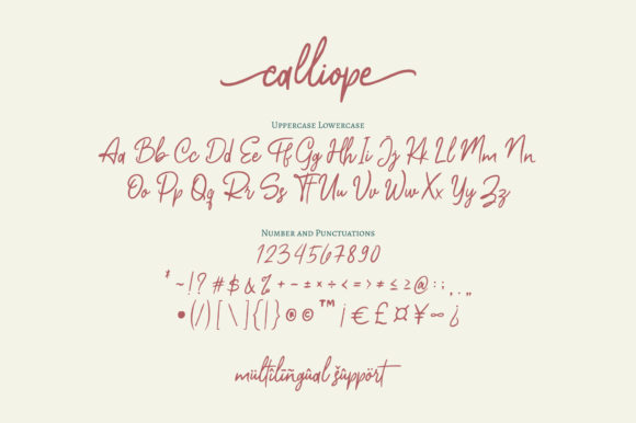 Calliope Font - Preview 2