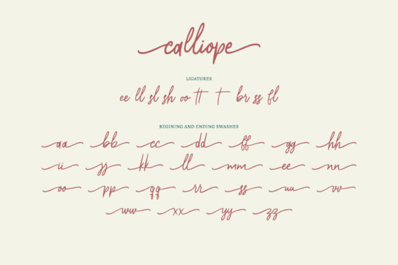 Calliope Font - Preview 3