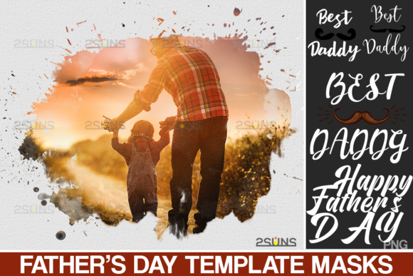 Father's Day Watercolor Template
