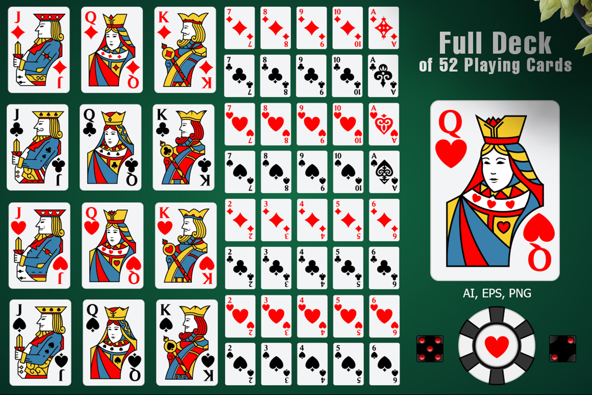 Full Deck of 52 Playing Cards