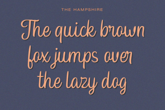 Hampshire Font font preview - 1