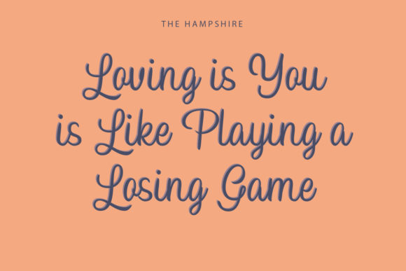 Hampshire Font font preview - 3