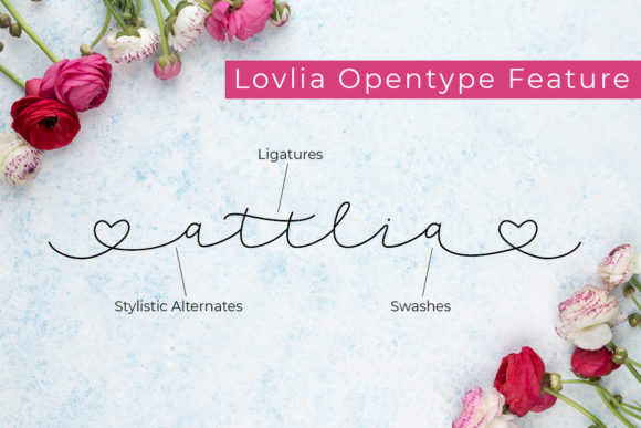 Lovlia Font PNG with transparent background - Preview 5