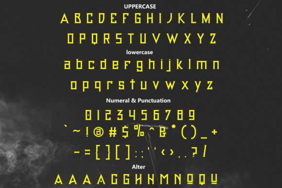 Plaosans Font PNG with transparent background - Preview 1