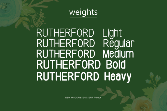 Rutherford Font font preview - 1