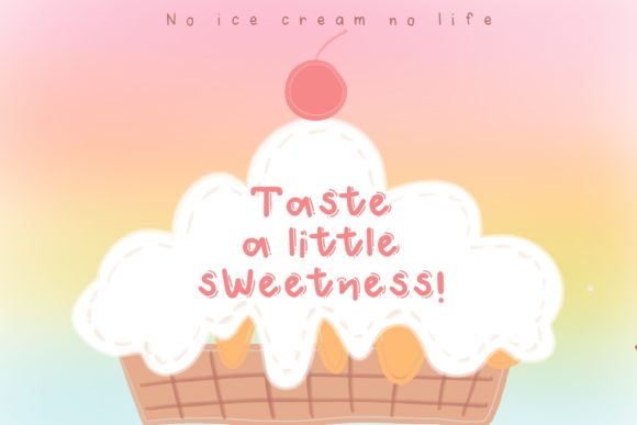 Lemon Sherbet Font PNG with transparent background - Preview 2