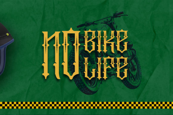 Motor Garage Font PNG with transparent background - Preview 3