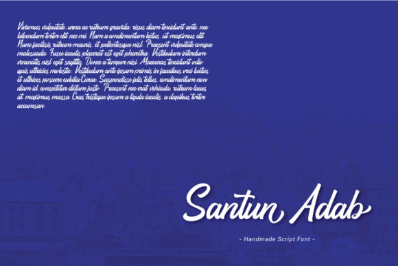 Santun Adab Font font preview - 3