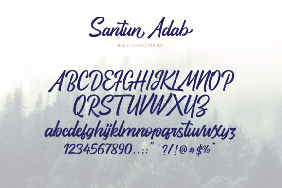 Santun Adab Font font preview - 5