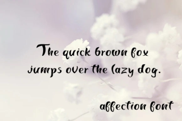 Affection Font - Preview 1