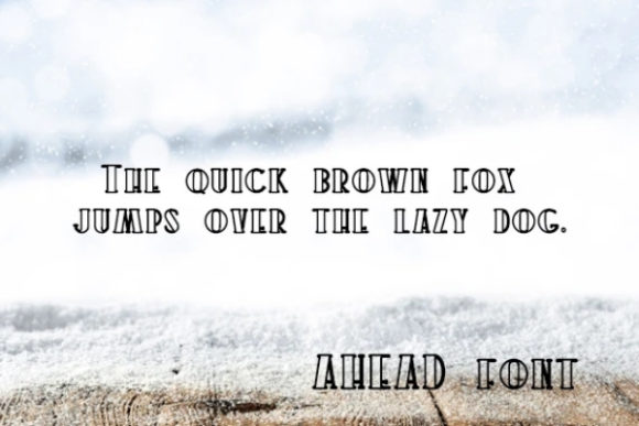 Ahead Font - Preview 1