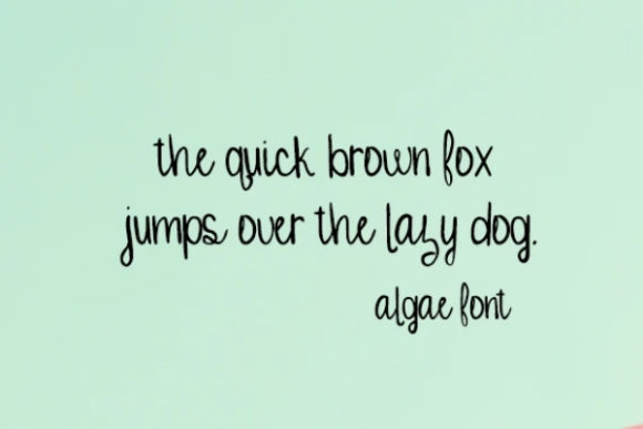 Algae Font - Preview 1