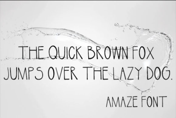 Amaze Font - Preview 1