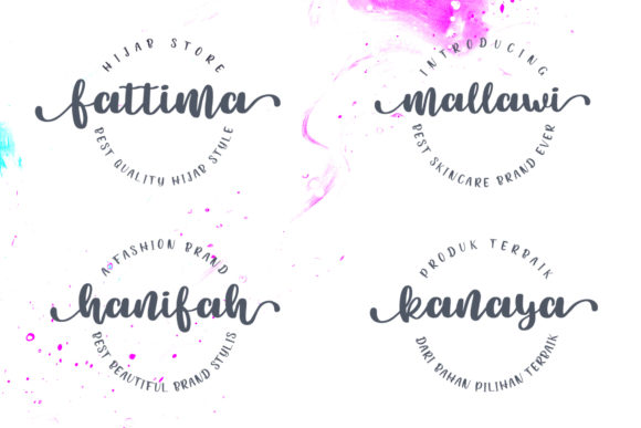 Beauty Chatti Font PNG with transparent background - Preview 4