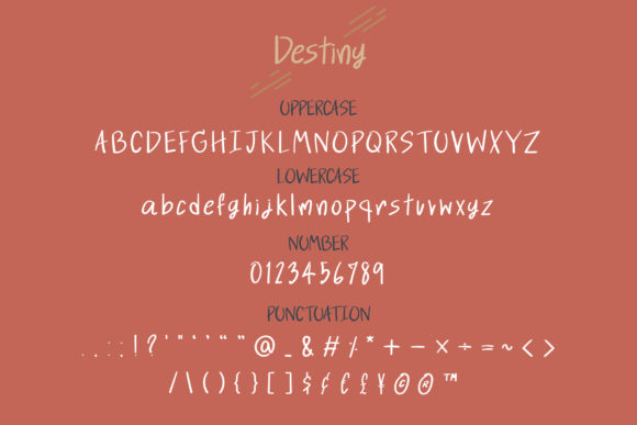 Destiny Font - Preview 2
