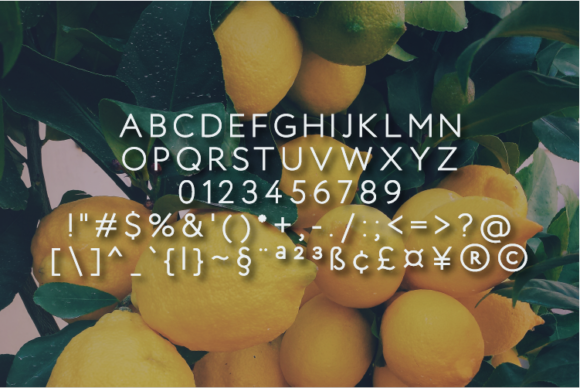 Lemontie Font PNG with transparent background - Preview 1