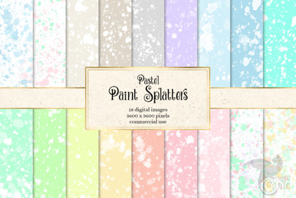 Pastel Paint Splatter Textures