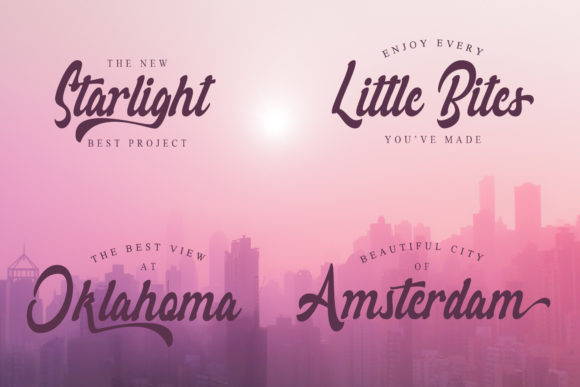 Rollade Ballado Font PNG with transparent background - Preview 3