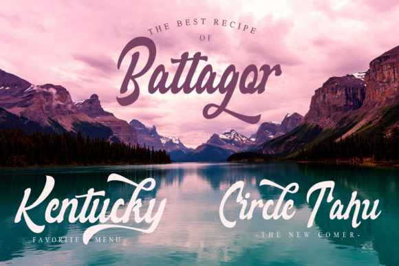 Rollade Ballado Font PNG with transparent background - Preview 4