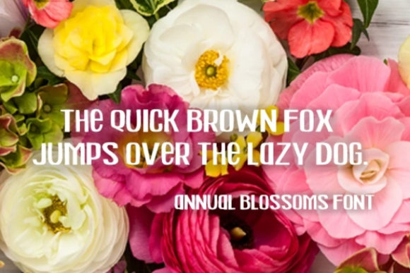 Annual Blossom Font - Preview 1