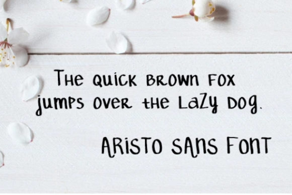 Aristo Font - Preview 1
