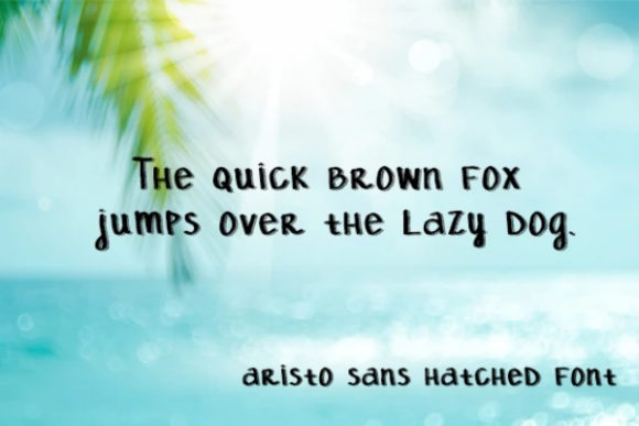 Aristo Hatched Font - Preview 1