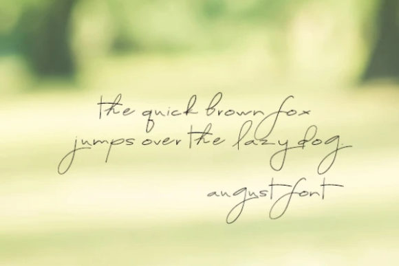 August Font - Preview 1
