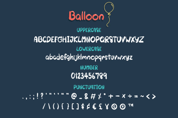 Balloon Font - Preview 2