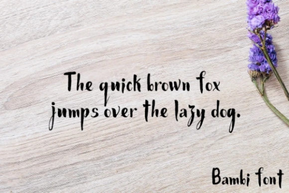 Bambi Font - Preview 1