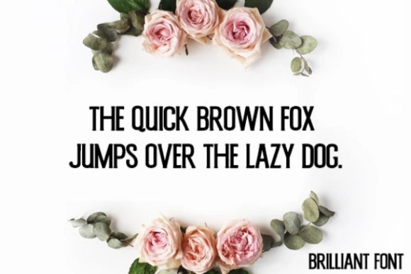Brilliant Font - Preview 1