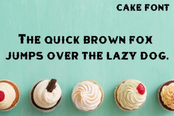 Cake Font - Preview 1