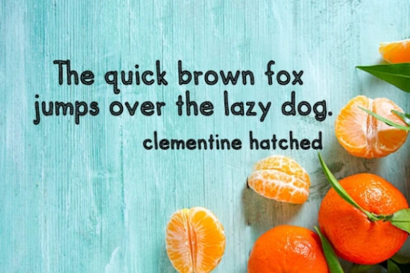 Clementine Font - Preview 1
