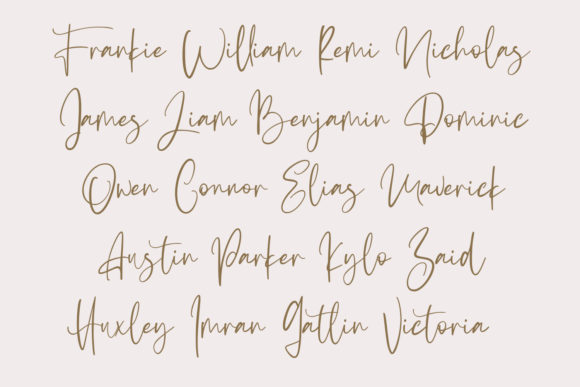 Elosiam Font PNG with transparent background - Preview 3