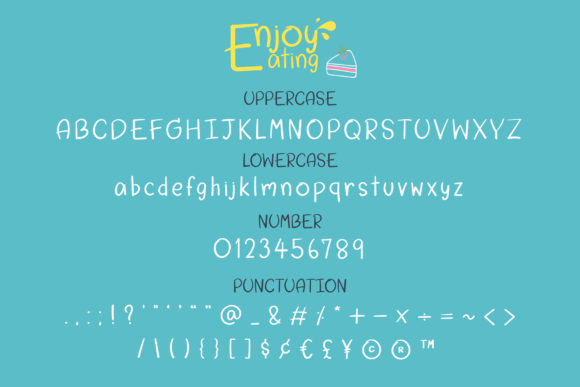 Enjoy Eating Font - Preview 2