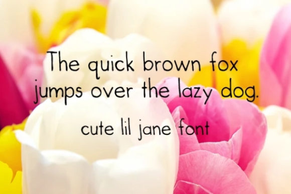 Cute Lil Jane Font - Preview 1