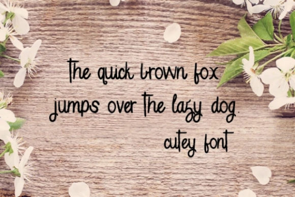 Cutey Font - Preview 1