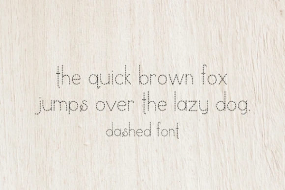 Dashed Font - Preview 1