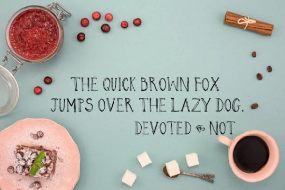 Devoted Font - Preview 1